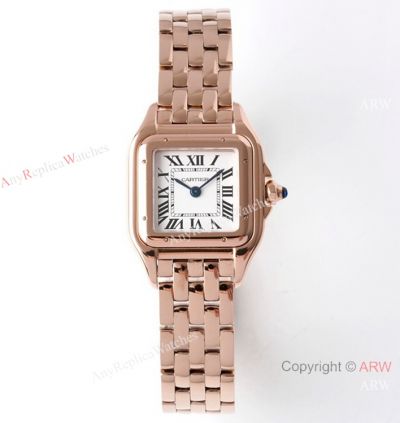 BV factory 1:1 Best Replica Panthere De Cartier 22mm Watch Rose Gold Case